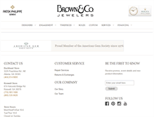 Tablet Screenshot of brownjewelers.com
